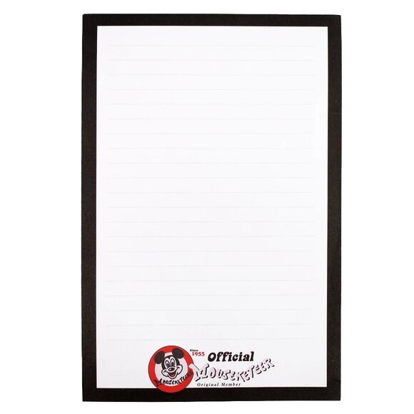 DISNEY MICKEY Mouse Mouseketeer Notepad NEW NWT - Picture 1 of 5